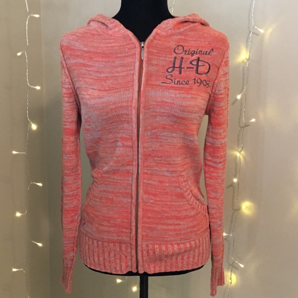 Harley Davidson zip up sweater size medium